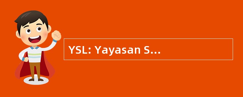 YSL: Yayasan Sahabat Lingkungan