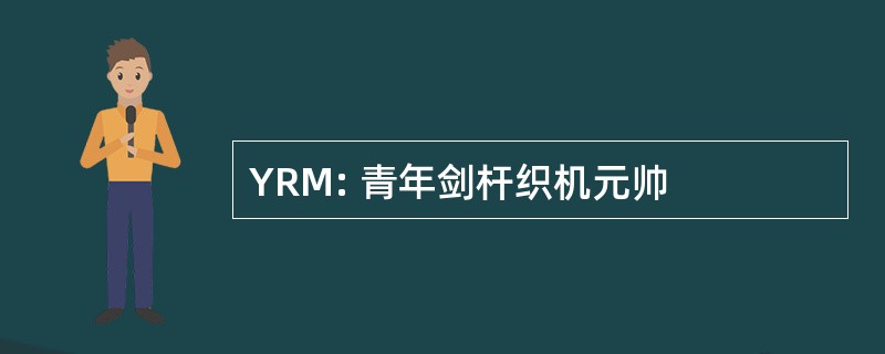 YRM: 青年剑杆织机元帅