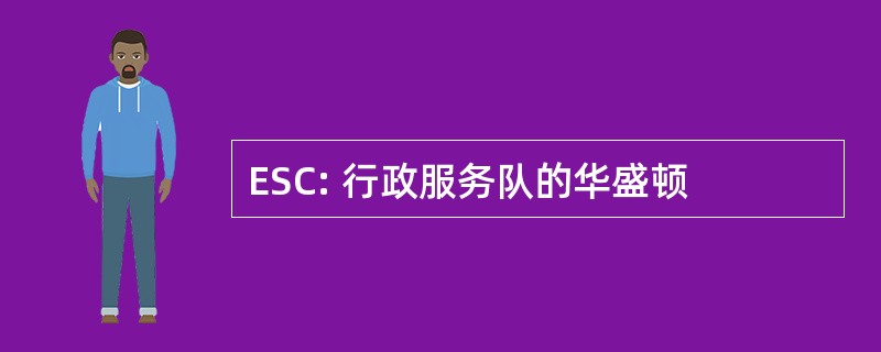 ESC: 行政服务队的华盛顿