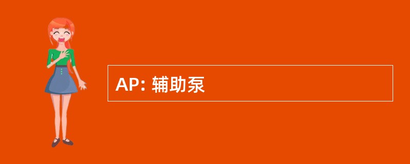 AP: 辅助泵