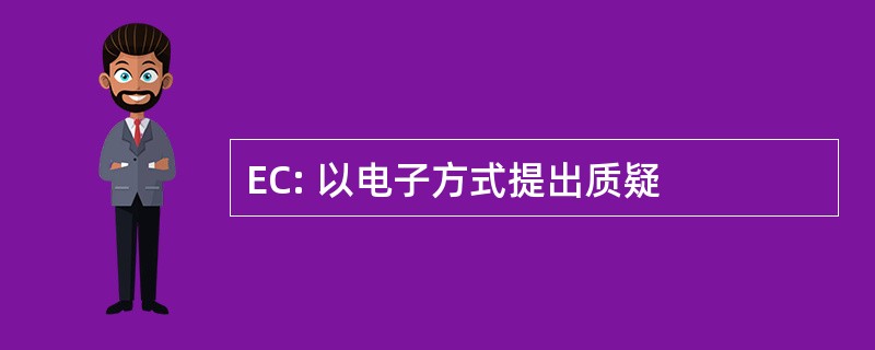 EC: 以电子方式提出质疑