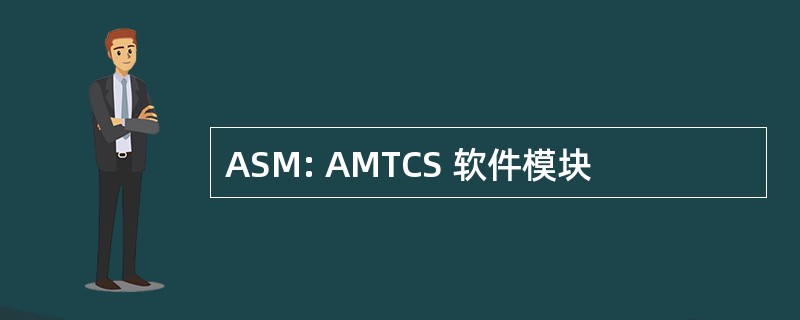 ASM: AMTCS 软件模块