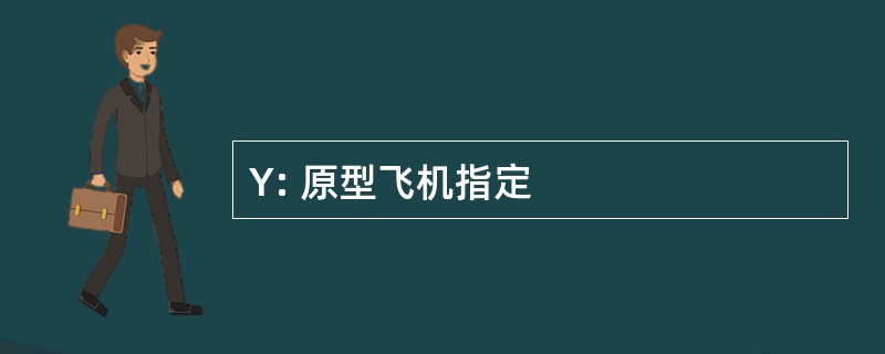 Y: 原型飞机指定