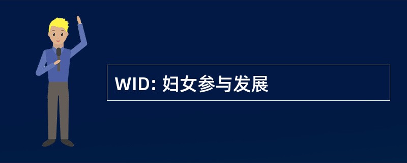 WID: 妇女参与发展