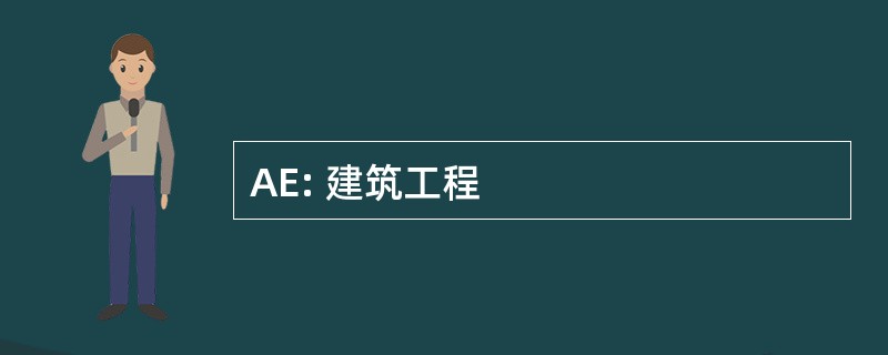 AE: 建筑工程