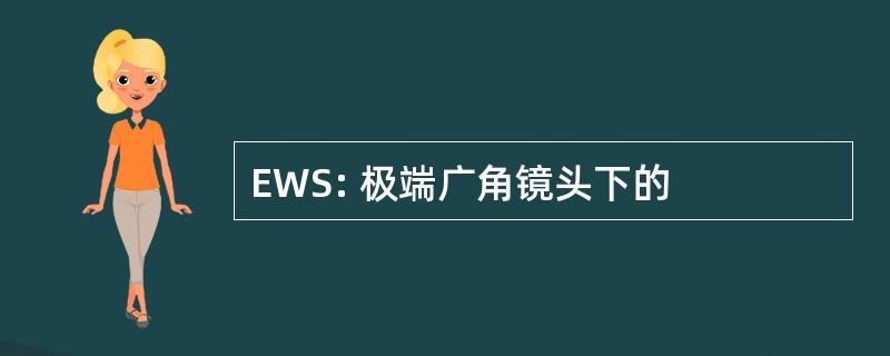 EWS: 极端广角镜头下的