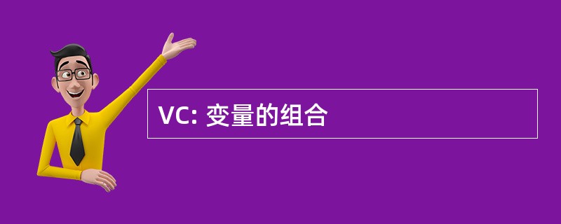 VC: 变量的组合