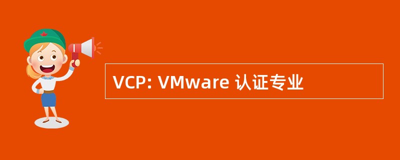 VCP: VMware 认证专业