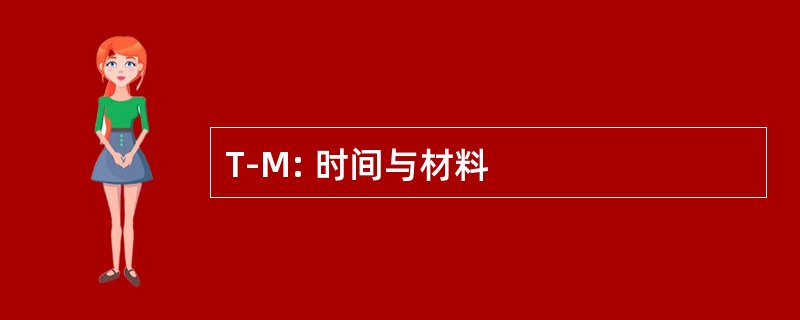 T-M: 时间与材料