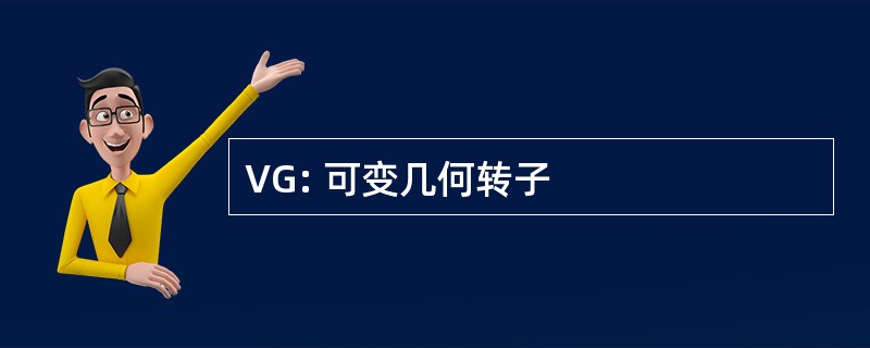 VG: 可变几何转子