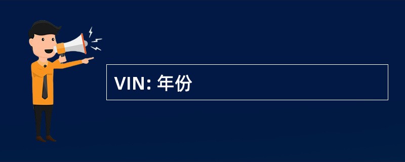 VIN: 年份