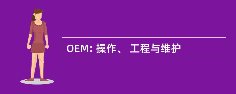 OEM: 操作、 工程与维护