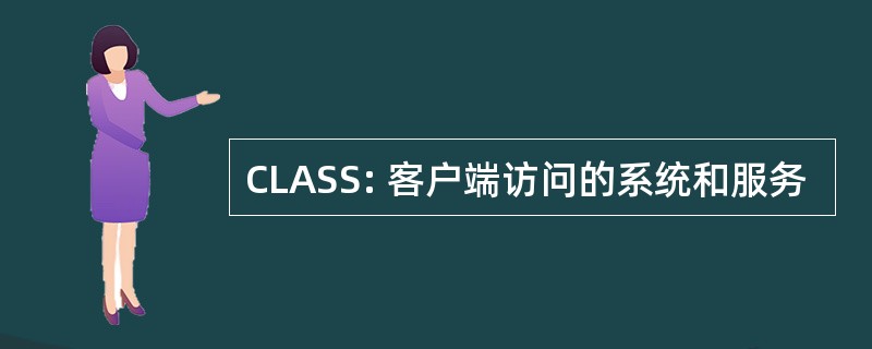 CLASS: 客户端访问的系统和服务