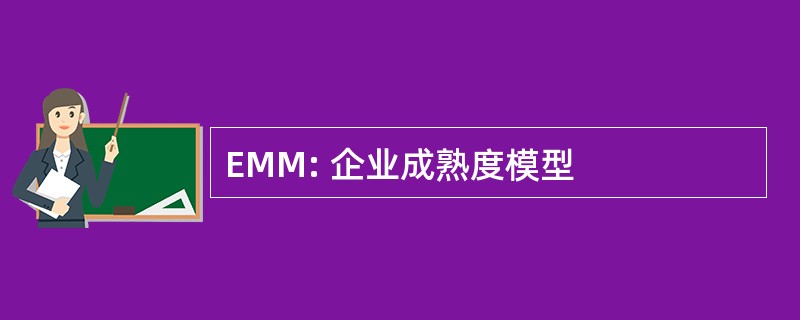 EMM: 企业成熟度模型