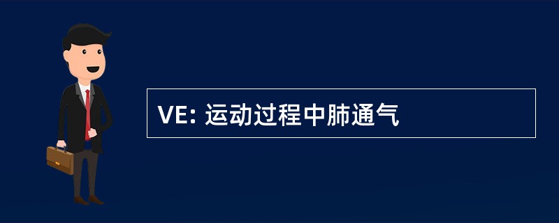 VE: 运动过程中肺通气