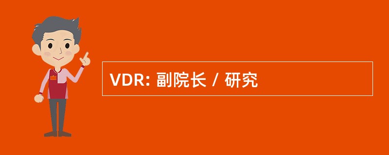 VDR: 副院长 / 研究