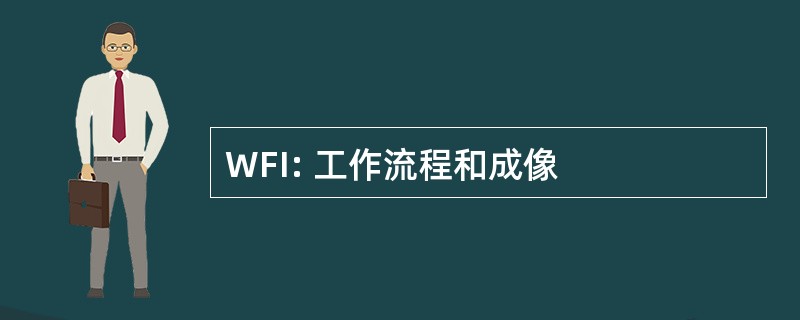 WFI: 工作流程和成像