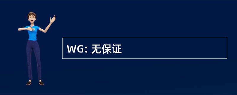 WG: 无保证