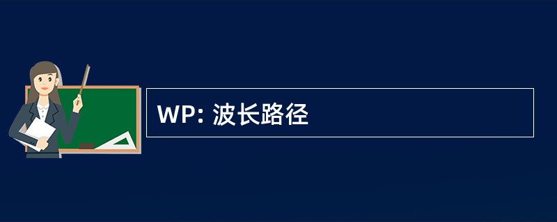 WP: 波长路径