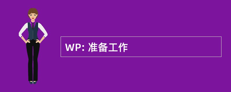 WP: 准备工作