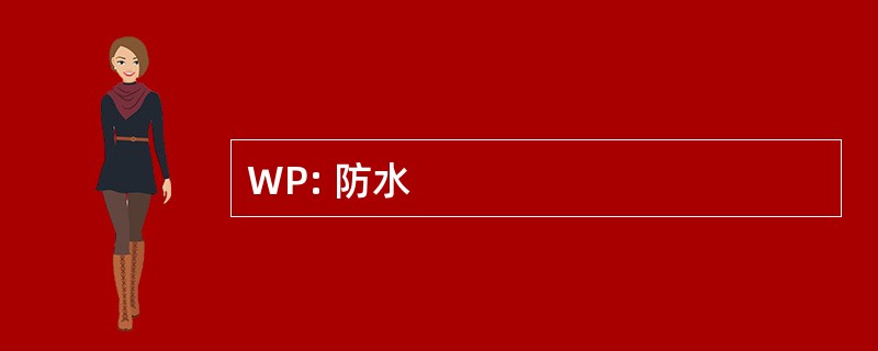 WP: 防水