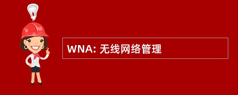 WNA: 无线网络管理