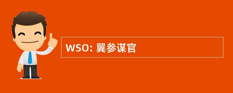 WSO: 翼参谋官