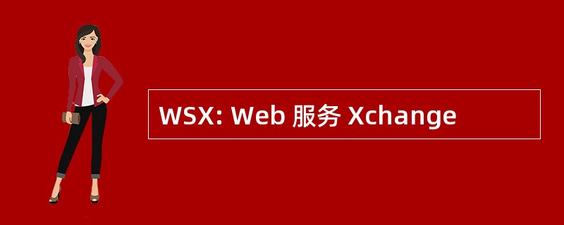 WSX: Web 服务 Xchange