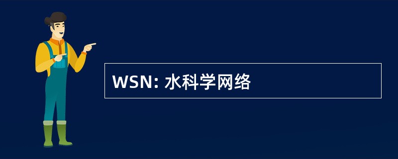 WSN: 水科学网络