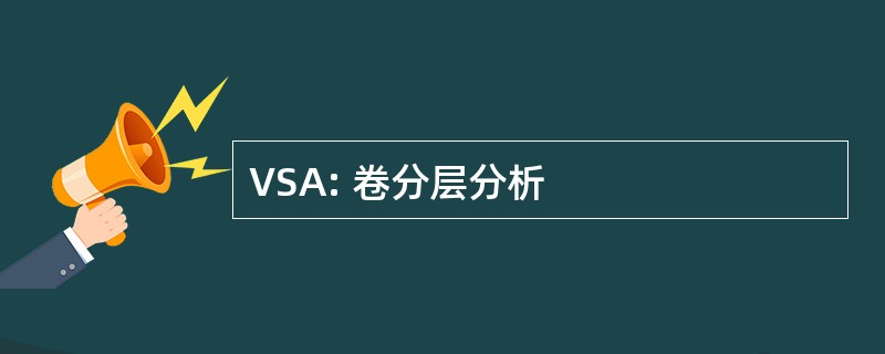 VSA: 卷分层分析