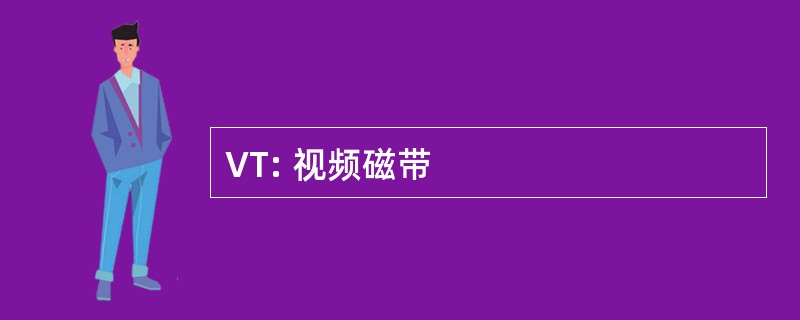 VT: 视频磁带