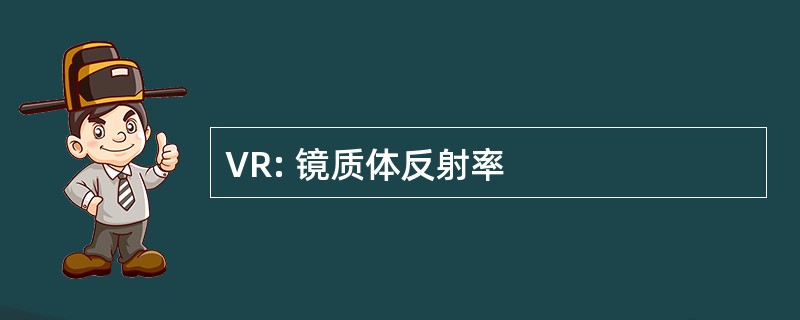 VR: 镜质体反射率