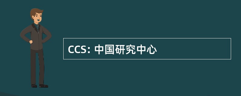 CCS: 中国研究中心