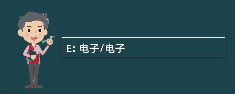 E: 电子/电子