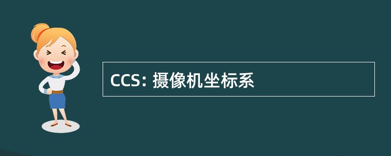 CCS: 摄像机坐标系