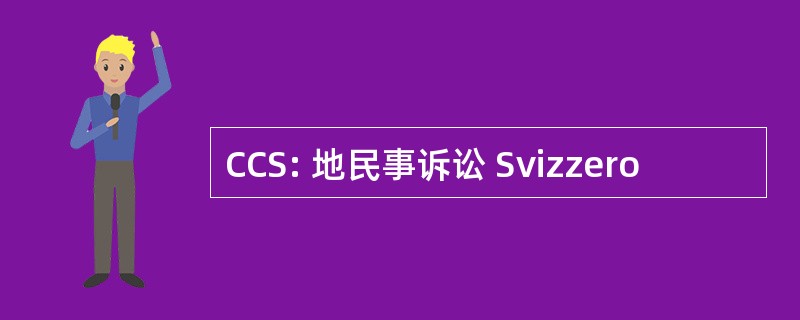 CCS: 地民事诉讼 Svizzero