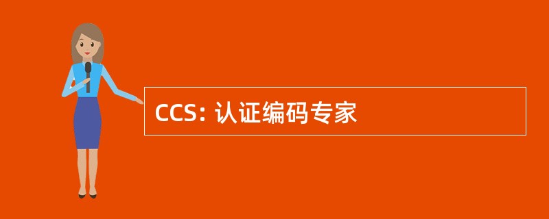 CCS: 认证编码专家