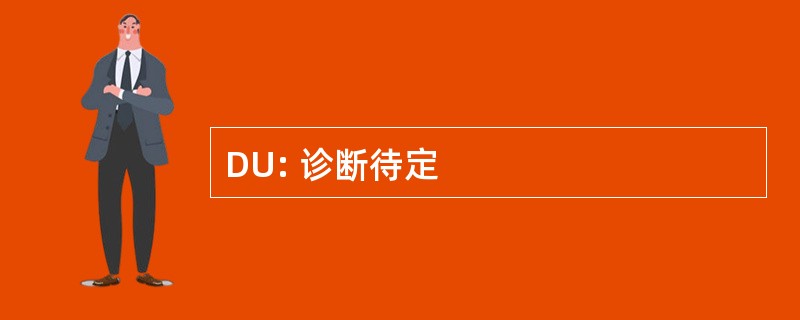 DU: 诊断待定