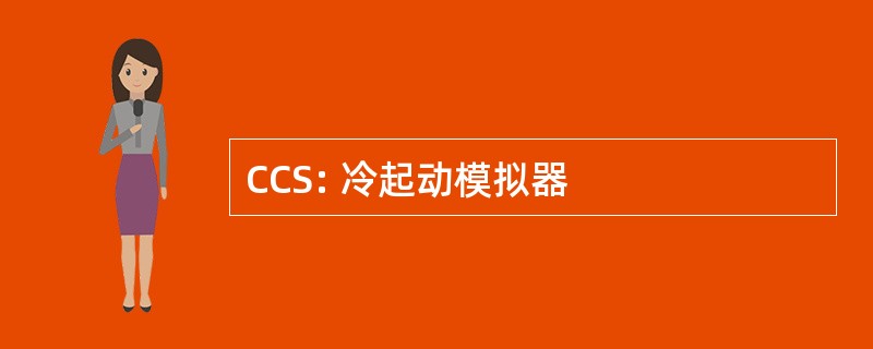 CCS: 冷起动模拟器