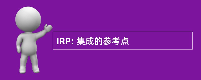 IRP: 集成的参考点