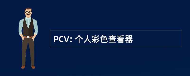 PCV: 个人彩色查看器