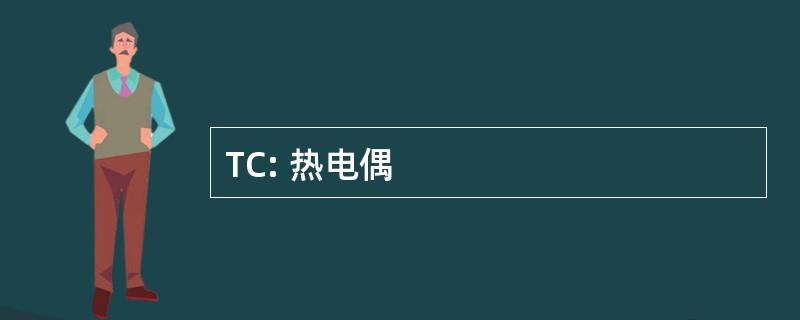 TC: 热电偶