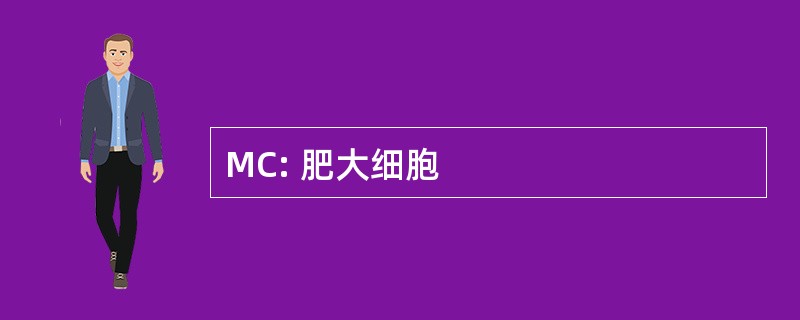 MC: 肥大细胞