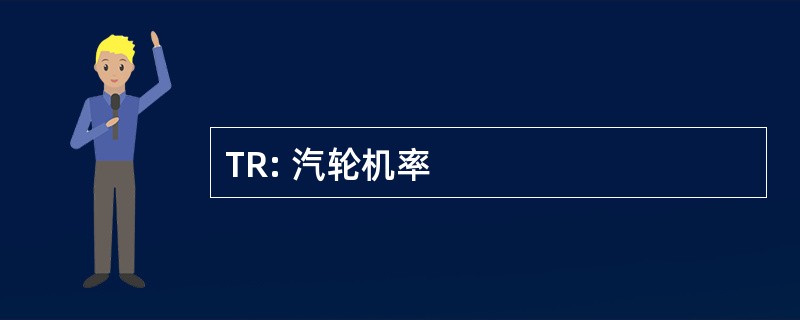 TR: 汽轮机率