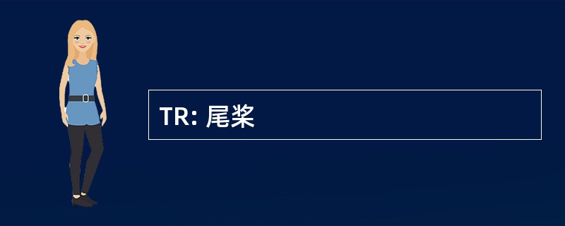 TR: 尾桨