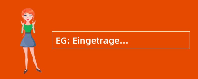 EG: Eingetragene Genossenschaft