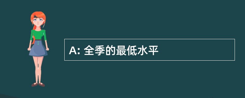 A: 全季的最低水平