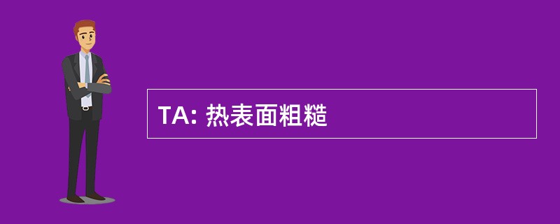 TA: 热表面粗糙