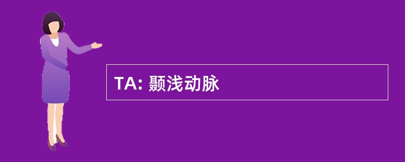 TA: 颞浅动脉