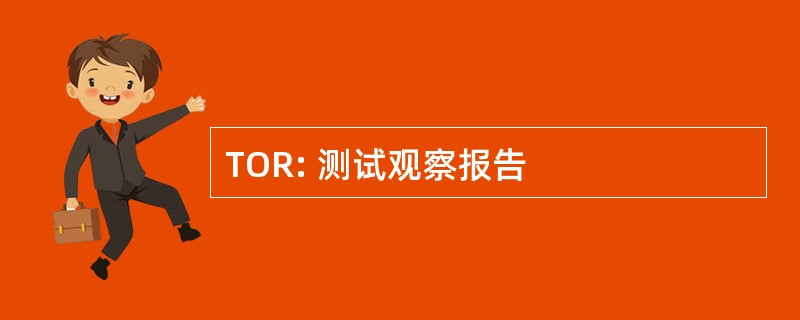 TOR: 测试观察报告